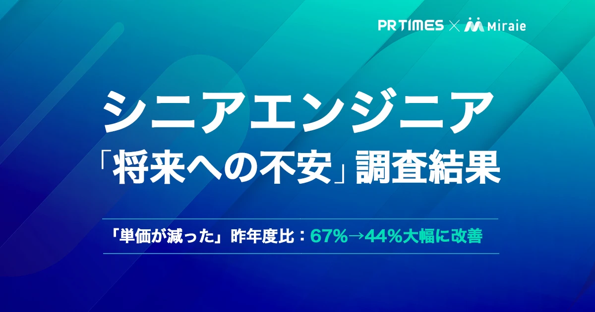 シニアエンジニアの「将来への不安」に関する定点調査｜2023年調査